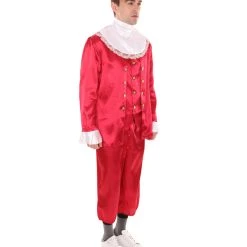 HPO Adult Men's 18th Century Politics Costume | Red Cosplay Costume