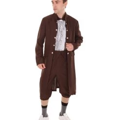 HPO Adult Men's George Washington Costume | Almost Brown Halloween Costume