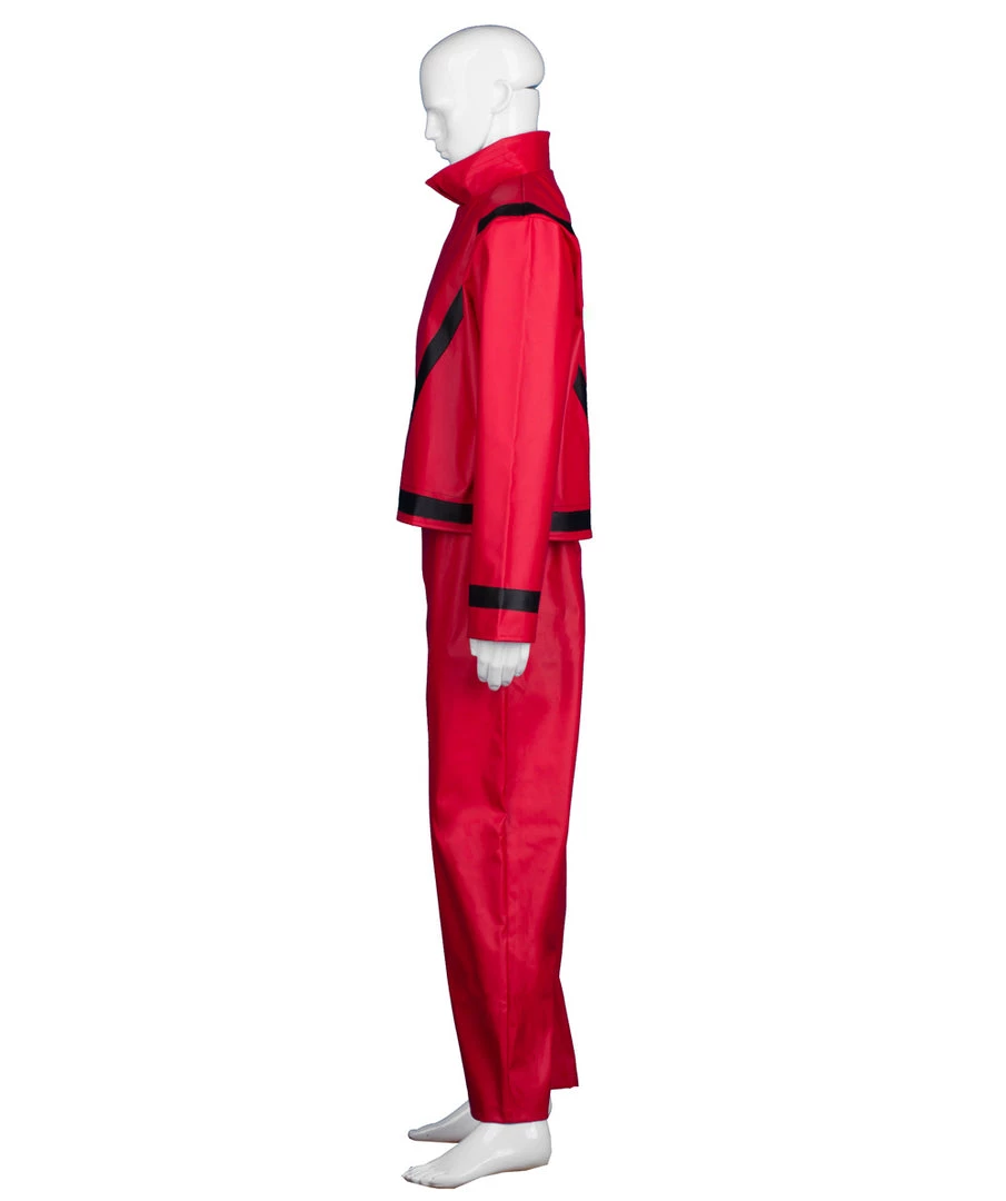 HPO Adult Men's Thriller Red Suit Celebrity Costume | Red Cosplay Costume
