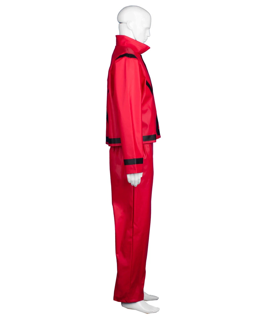 HPO Adult Men's Thriller Red Suit Celebrity Costume | Red Cosplay Costume