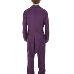 HPO Adult Men's Deluxe Clown Purple Suit Costume | Multi Color Halloween Costume