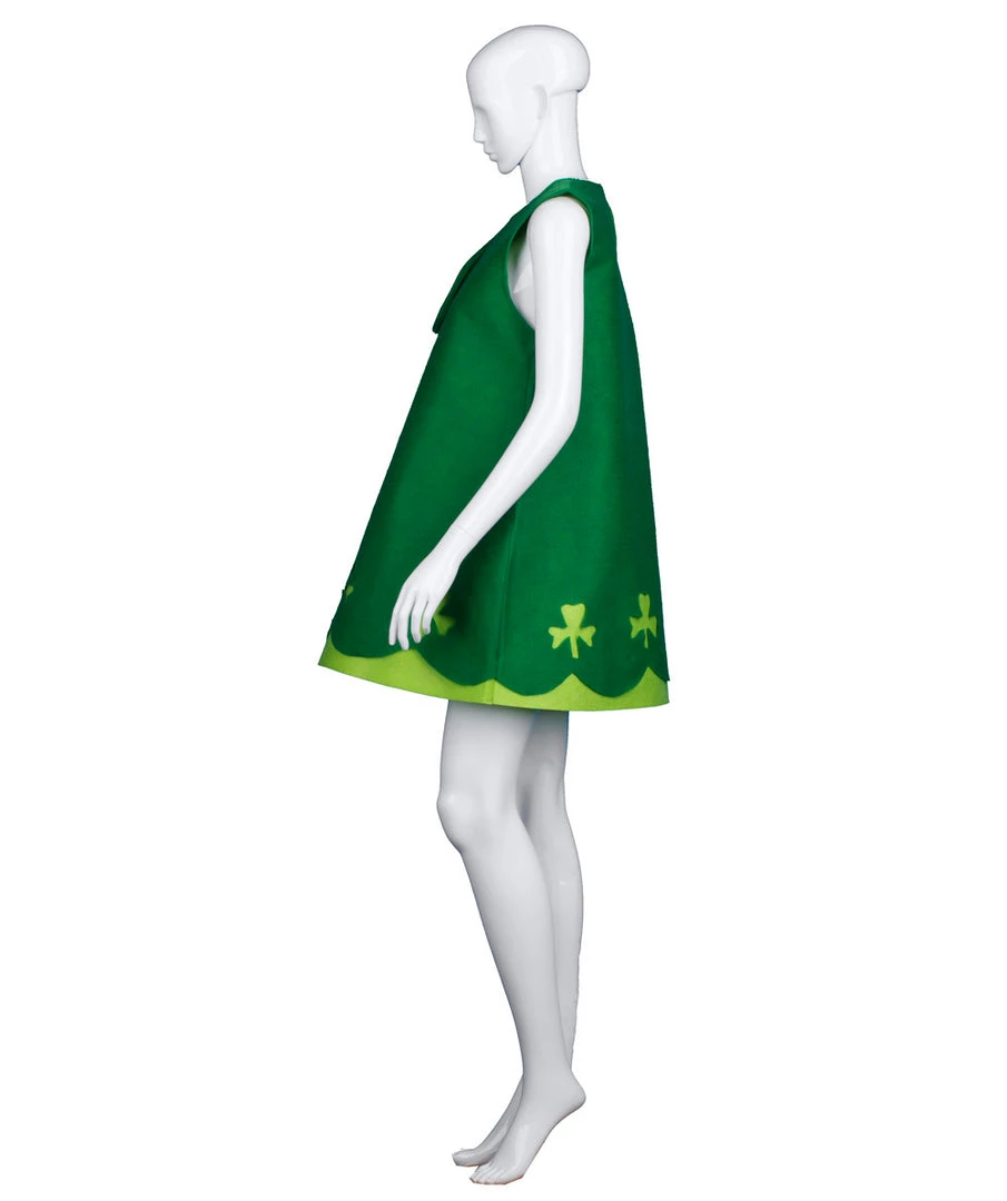 HPO Adult Women's St. Patrick's Day Trolls Poppy Costume | Green Cosplay Costume