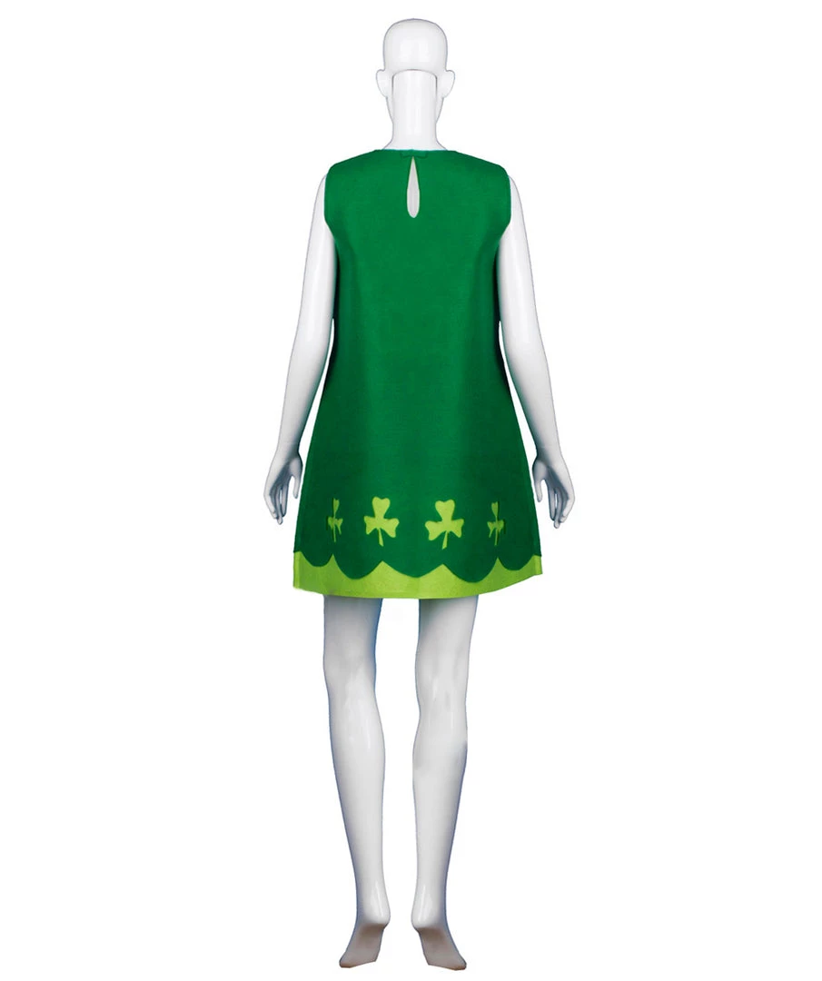 HPO Adult Women's St. Patrick's Day Trolls Poppy Costume | Green Cosplay Costume