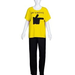 HPO Adult Women's Valentine's Day Matching Couple He's Mine T-Shirt | Cosplay Costume Collections