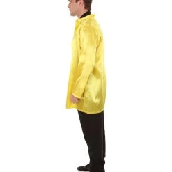 HPO Adult Men's Chinese Traditional Martial Arts Kung Fu Uniform Costume | Yellow Cosplay Costume