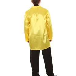 HPO Adult Men's Chinese Traditional Martial Arts Kung Fu Uniform Costume | Yellow Cosplay Costume