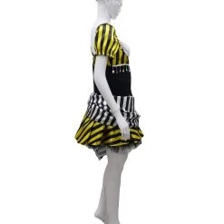 HPO Adult Women's Pirate Dress Costume | Multi Striped Halloween Costume