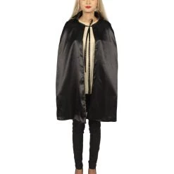 HPO Adult Women's Reversible Vampire Cape Costume | Multiple Color Option Halloween Costume