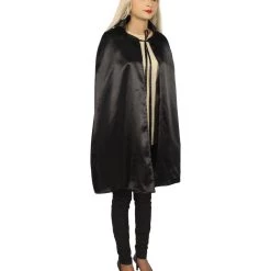 HPO Adult Women's Reversible Vampire Cape Costume | Multiple Color Option Halloween Costume