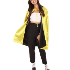 HPO Adult Women's Reversible Vampire Cape Costume | Multiple Color Option Halloween Costume