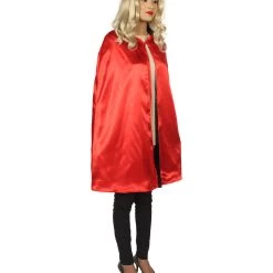 HPO Adult Women's Reversible Vampire Cape Costume | Multiple Color Option Halloween Costume