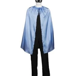HPO Adult Men's Superhero Cape With Mask Set Costume | Multiple Color Options Halloween Costume