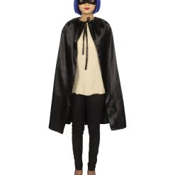 HPO Adult Women's Superhero Cape With Mask Set Cartoon Costume | Multiple Color Options Halloween Costume