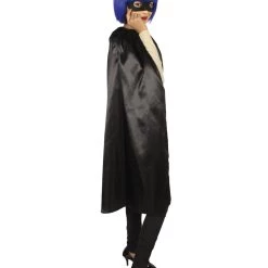 HPO Adult Women's Superhero Cape With Mask Set Cartoon Costume | Multiple Color Options Halloween Costume