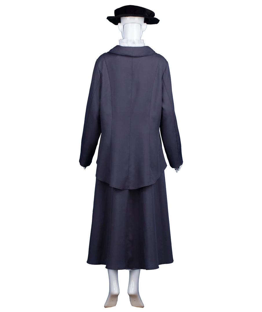 HPO Adult Women's English Nanny Costume | Shadow Grey Cosplay Costume
