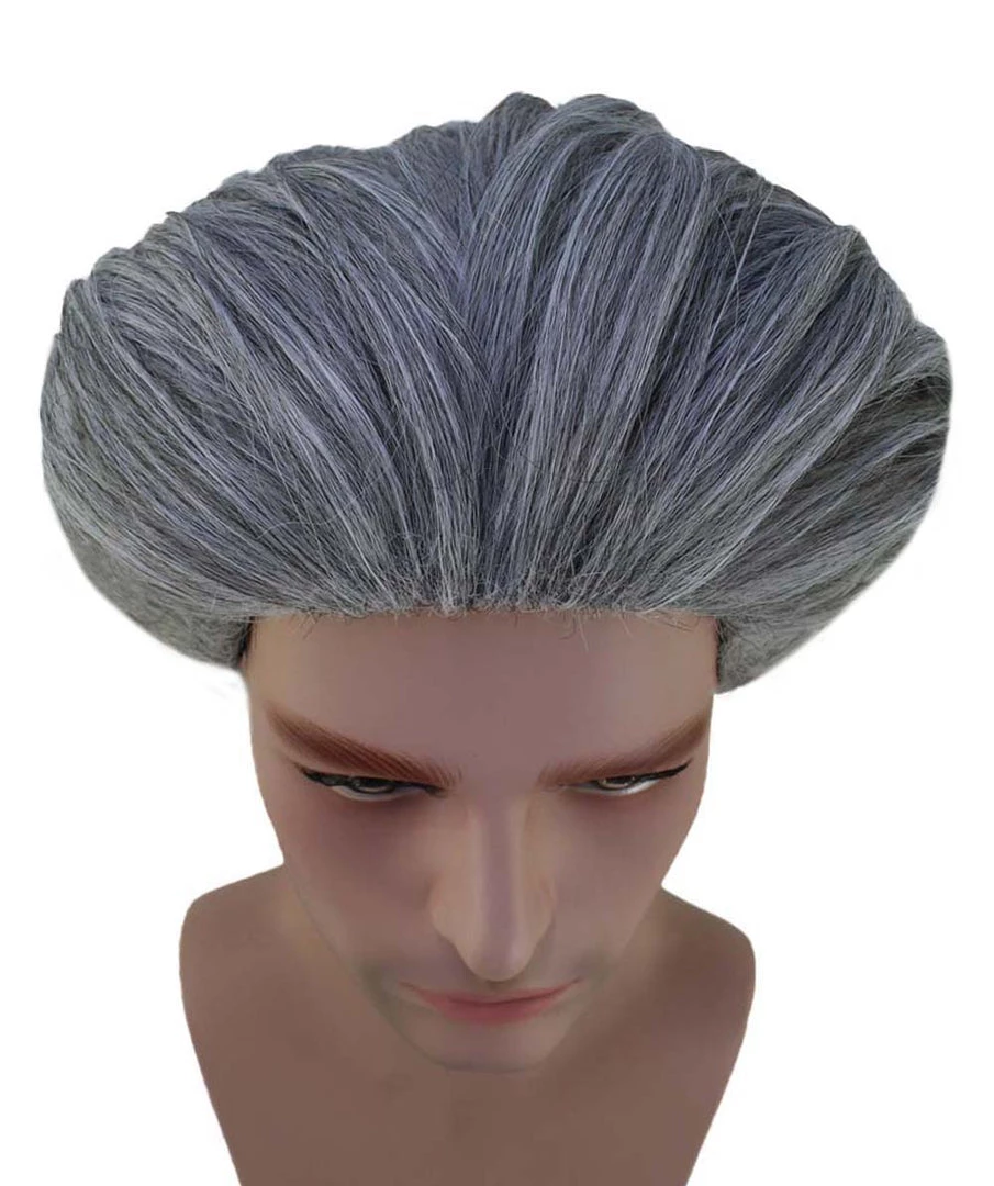 HPO Old-Men Wig | Grey Party Wigs | Premium Breathable Capless Cap