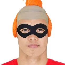 HPO Men's Superhero Family Mens Wig | Wig With Mask Set | TV/Movie Wigs