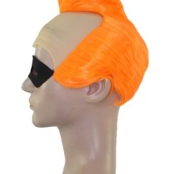 HPO Men's Superhero Family Mens Wig | Wig With Mask Set | TV/Movie Wigs