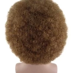 HPO Painter Small Afro Wig With Full Beard And Moustache Set | Brown Celebrity Wigs | Premium Breathable Capless Cap SALE