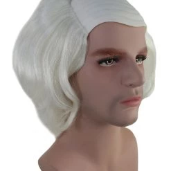 HPO Old Fool Men Zombie Wig | White Scary Wigs Men's