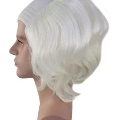 HPO Old Fool Men Zombie Wig | White Scary Wigs Men's