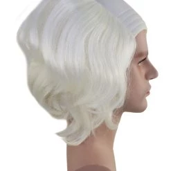 HPO Old Fool Men Zombie Wig | White Scary Wigs Men's