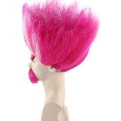 HPO Trol King Wig | Striped Square Pink Wig | Premium Halloween Wig SALE