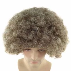 HPO SALE Afro Brown Wig | Super Jumbo Afro Cosplay Halloween Wig | Premium Breathable Capless Cap Design