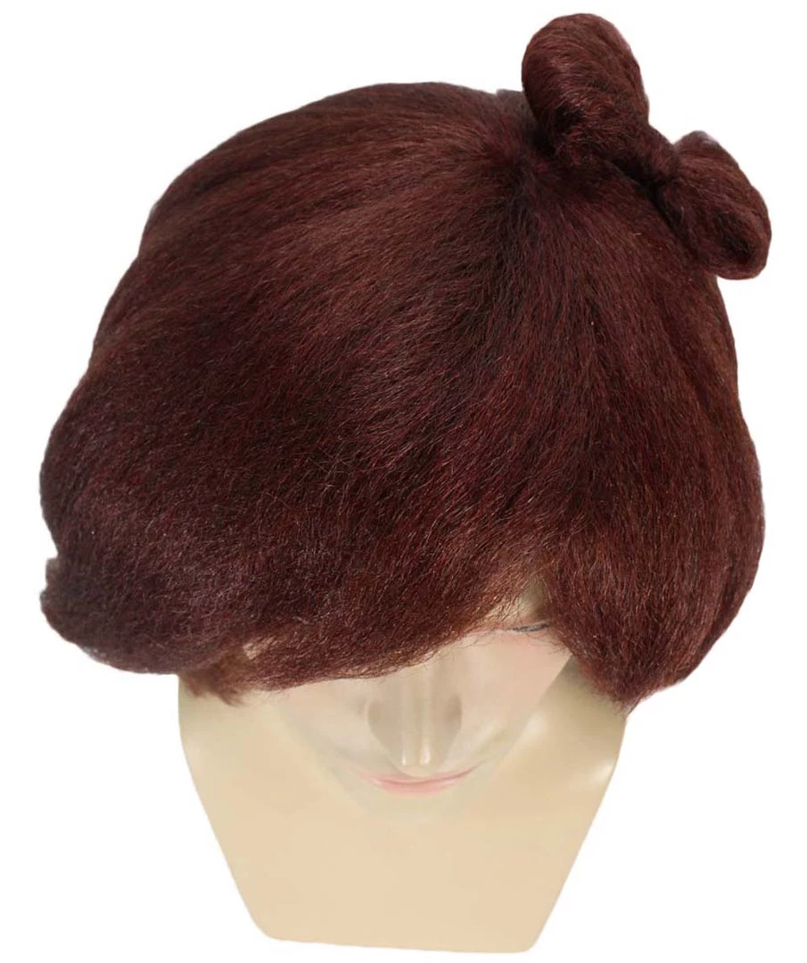 HPO Blocks Men's Wig | Burgundy TV/Movie Wigs | Premium Breathable Capless Cap
