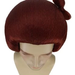 HPO Blocks Men's Wig | Burgundy TV/Movie Wigs | Premium Breathable Capless Cap