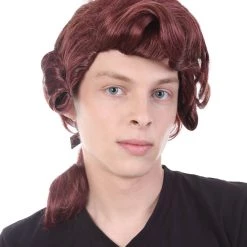 HPO Colonial Wig | Burgundy TV/Movie Wigs | Premium Breathable Capless Cap SALE