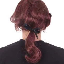 HPO Colonial Wig | Burgundy TV/Movie Wigs | Premium Breathable Capless Cap SALE