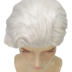 HPO Men's Fantasy Adventure Wig | White Grey Wigs | Premium Breathable Capless Cap