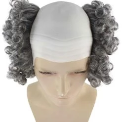 HPO Half Bald Head Curly Men Wig Collection | Premium Breathable Capless Cap Men's