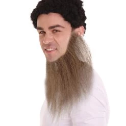 HPO Men's Long Beard Set | Dark Brown Cosplay Facial Hair