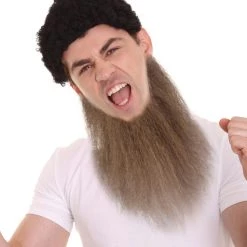 HPO Men's Long Beard Set | Dark Brown Cosplay Facial Hair