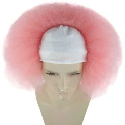 HPO Half Bald Head Men Curly Wig