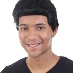 HPO Comic Superhero Men's Wig | Black Wigs | Premium Breathable Capless Cap