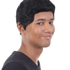 HPO Comic Superhero Men's Wig | Black Wigs | Premium Breathable Capless Cap