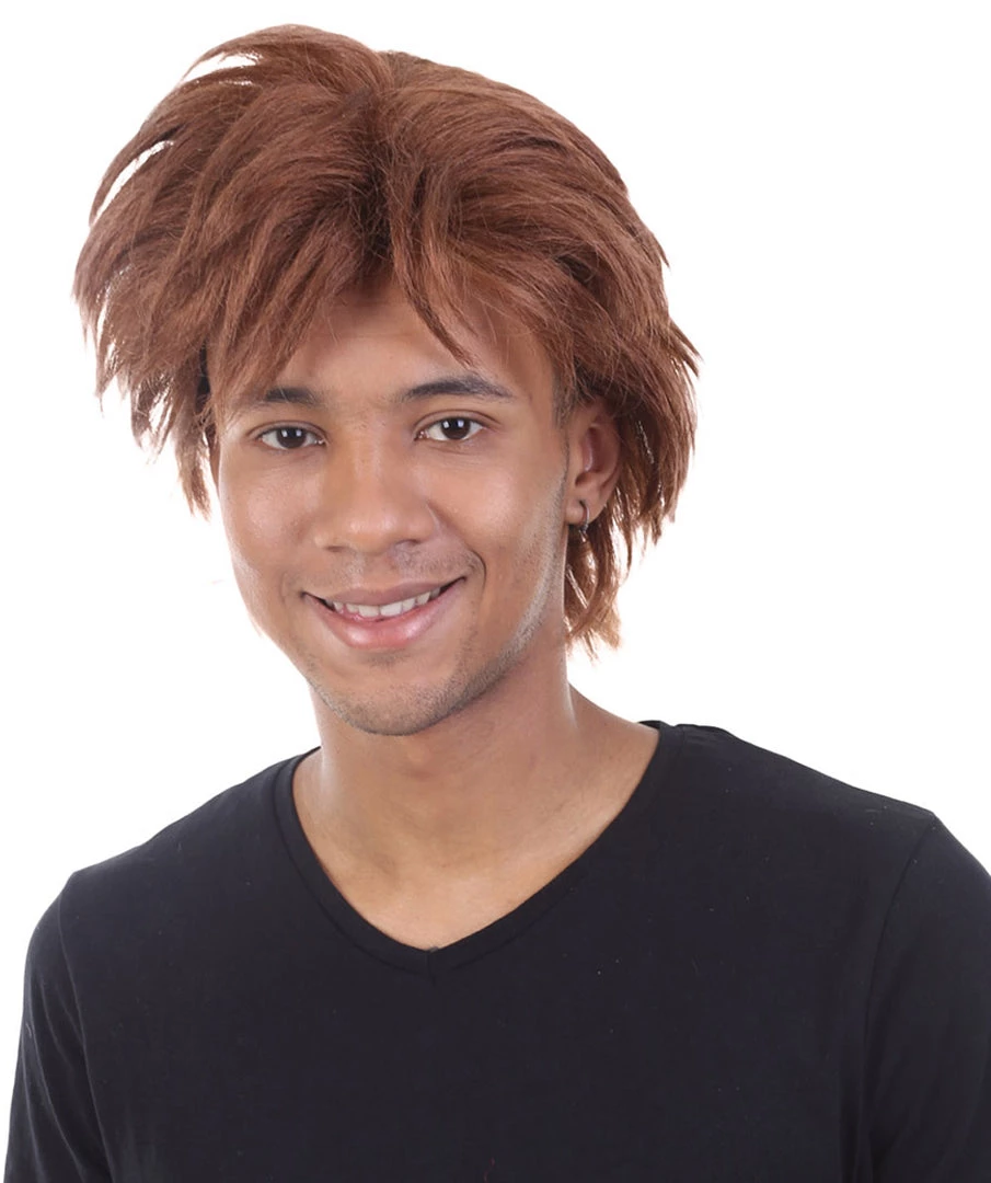 HPO Men's Trainer Wig | Brown Wigs | Premium Breathable Capless Cap