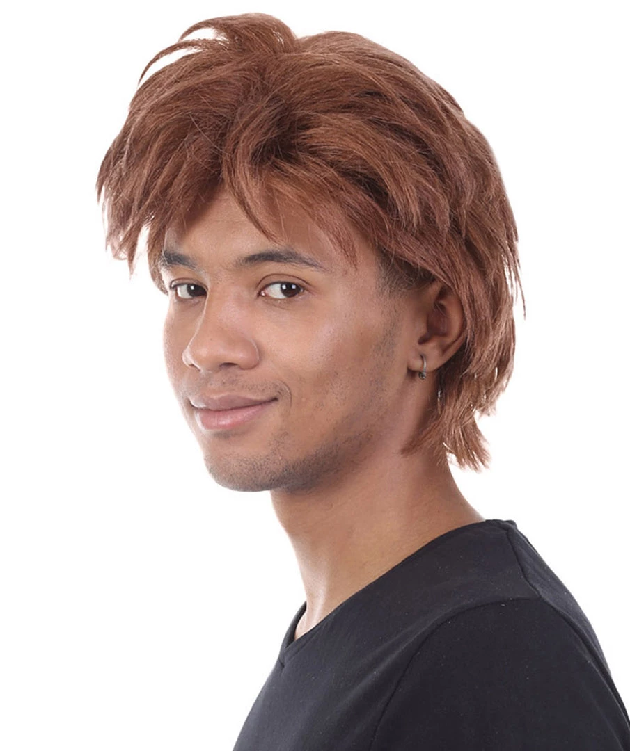 HPO Men's Trainer Wig | Brown Wigs | Premium Breathable Capless Cap