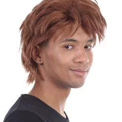 HPO Men's Trainer Wig | Brown Wigs | Premium Breathable Capless Cap