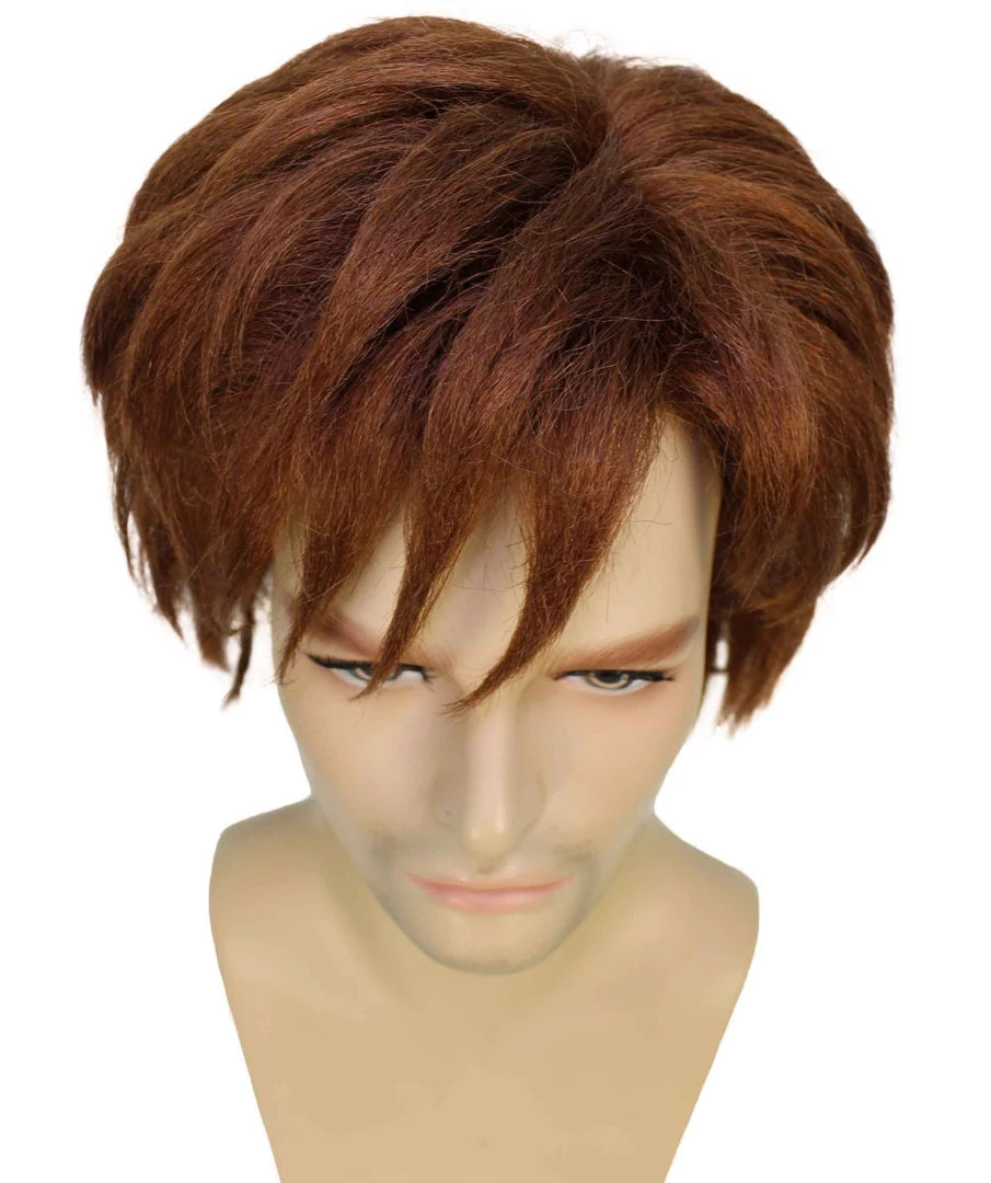 HPO Men's Trainer Wig | Brown Wigs | Premium Breathable Capless Cap