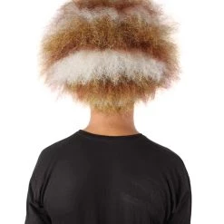 HPO Unisex Musical Brown & White Wig Collections | Super Size Jumbo Wig | Premium Breathable Capless Cap