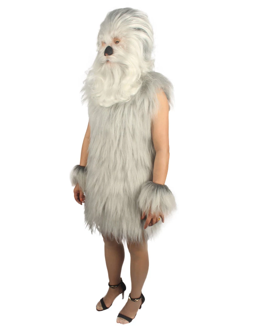 HPO Unisex Women's Hairy Warrior Ape Military Leader Resistance Fighter Multiple Colors Option Cosplay Unisex Costume And Wig Bundle