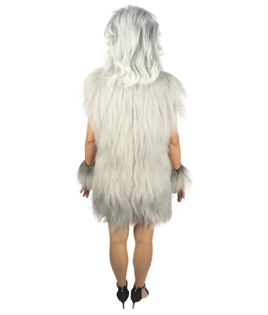 HPO Unisex Women's Hairy Warrior Ape Military Leader Resistance Fighter Multiple Colors Option Cosplay Unisex Costume And Wig Bundle