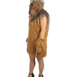 HPO Unisex Women's Hairy Warrior Ape Military Leader Resistance Fighter Multiple Colors Option Cosplay Unisex Costume And Wig Bundle