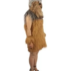 HPO Unisex Women's Hairy Warrior Ape Military Leader Resistance Fighter Multiple Colors Option Cosplay Unisex Costume And Wig Bundle