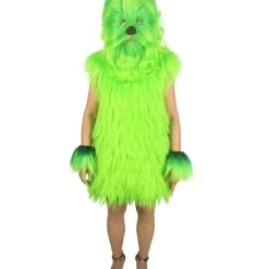 HPO Unisex Women's Hairy Warrior Ape Military Leader Resistance Fighter Multiple Colors Option Cosplay Unisex Costume And Wig Bundle