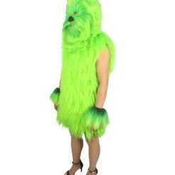 HPO Unisex Women's Hairy Warrior Ape Military Leader Resistance Fighter Multiple Colors Option Cosplay Unisex Costume And Wig Bundle